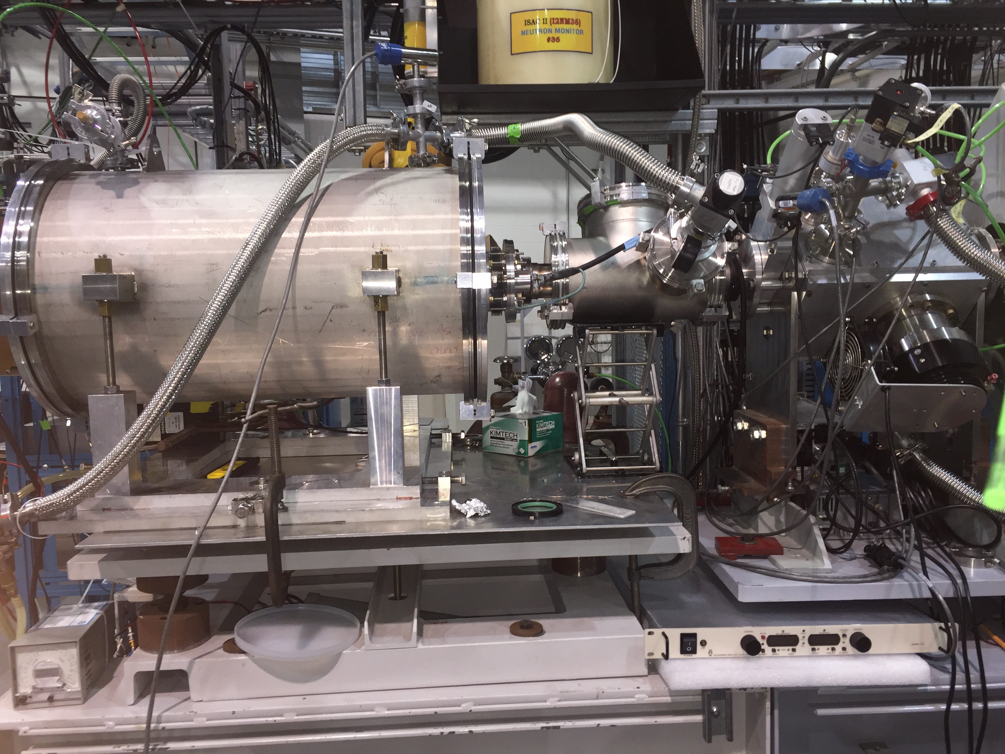 Montaje experimental de física nuclear